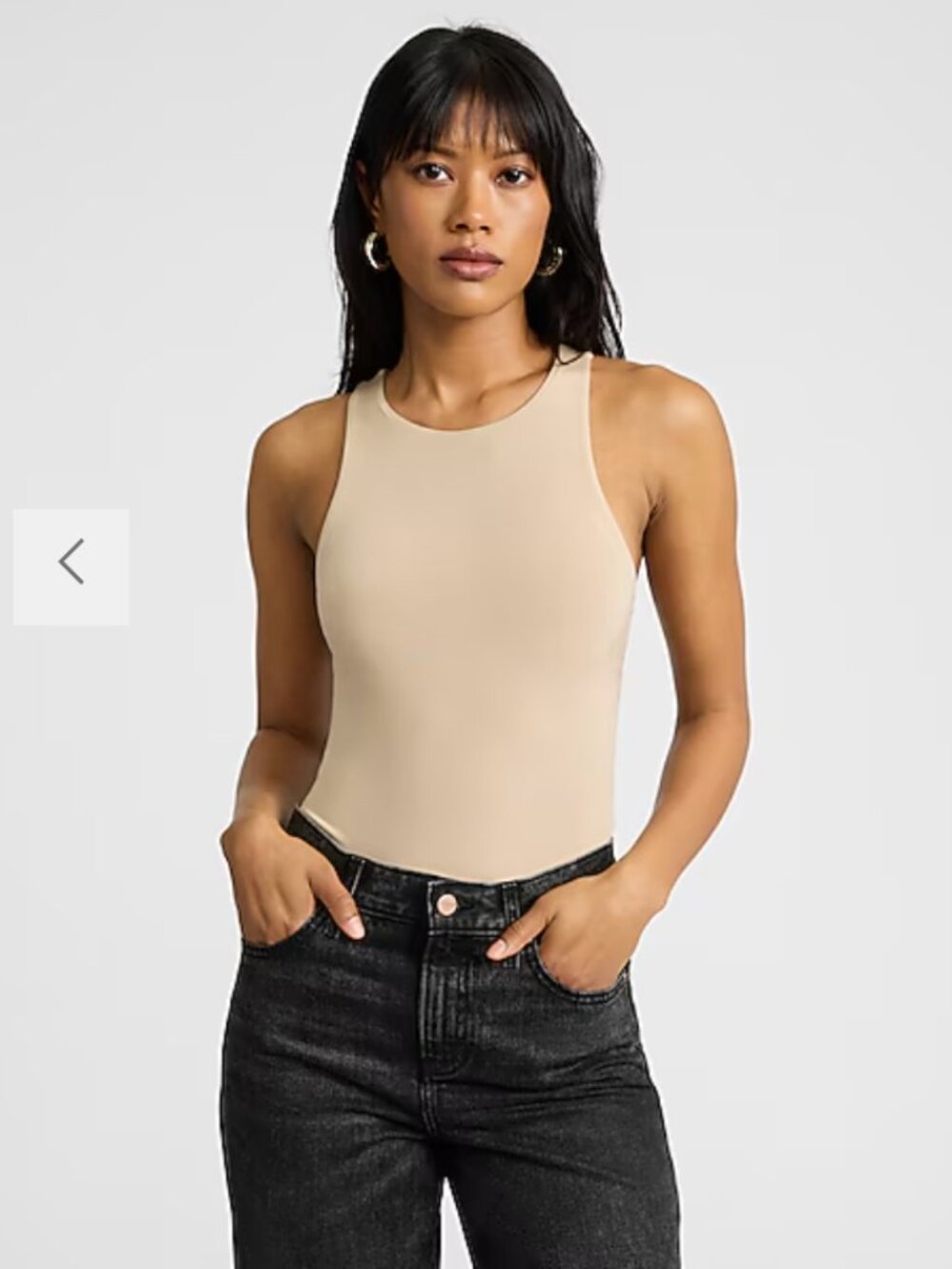 Express Body Contour High Neck Cropped Tank